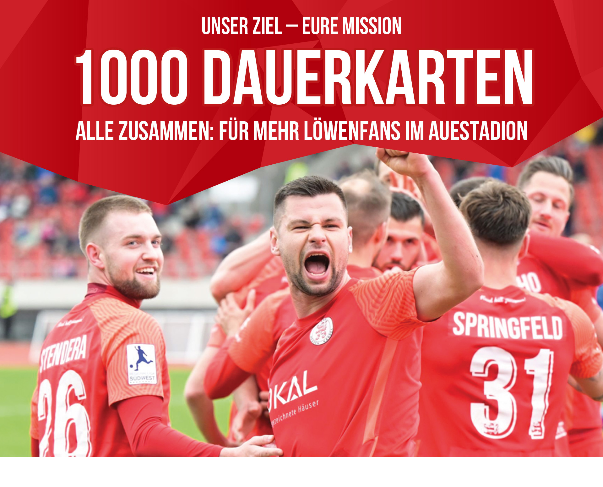 Dauerkartenvorverkauf ab 4.7.2022