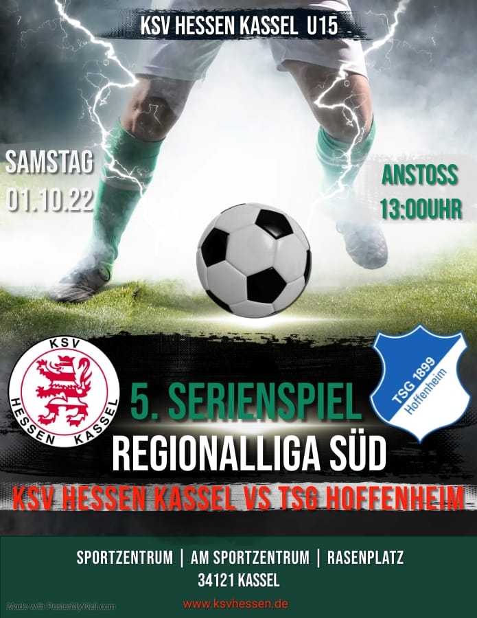 U15 als Tabellendritter empfängt den Tabellenvierten aus Hoffenheim