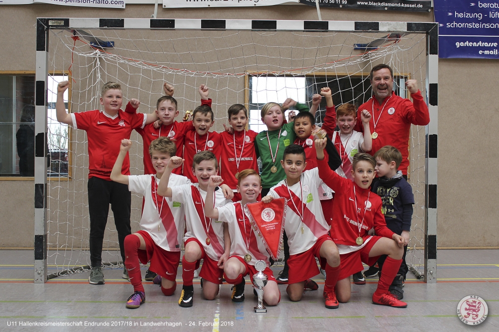 U11 gewinnt E-Jugend Hallenkreismeisterschaft in Landwehrhagen