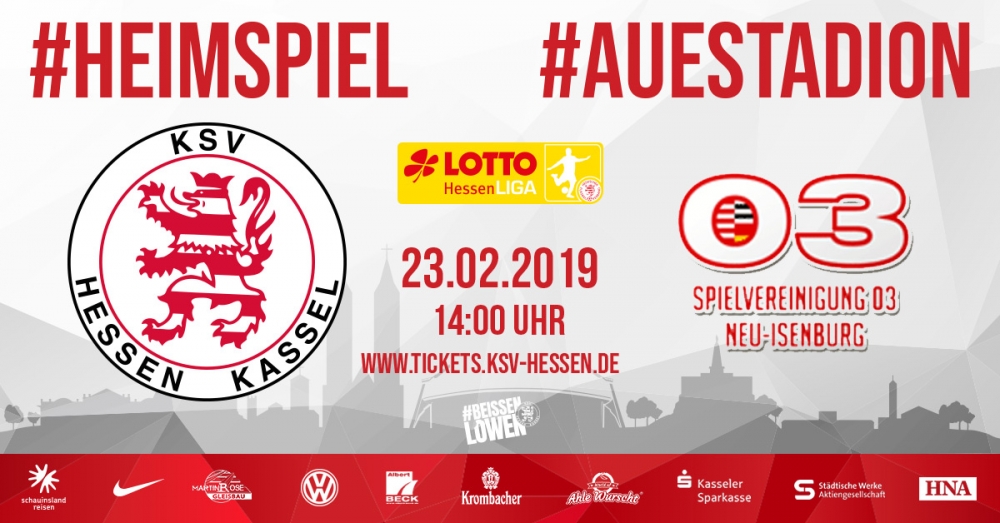 Spvgg Neu-Isenburg prĂŒft Löwen im Auestadion