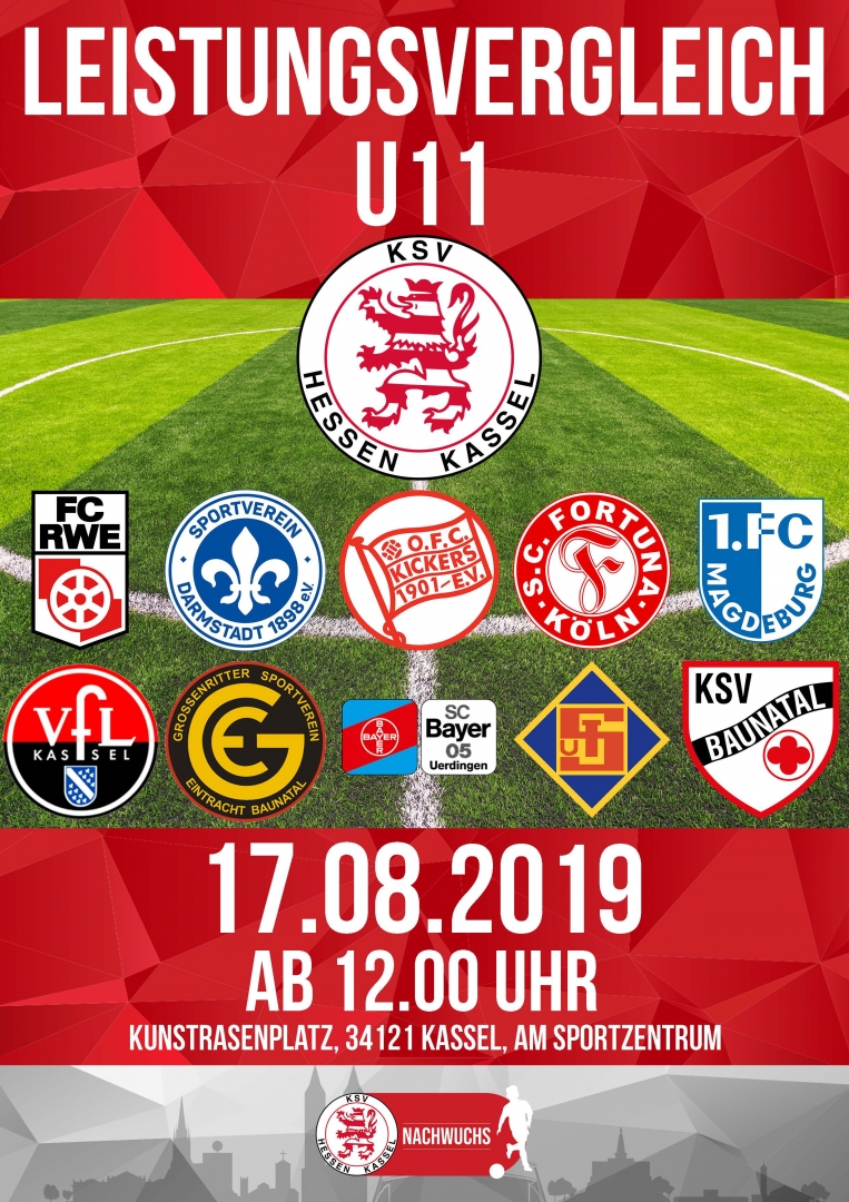 U11 Leistungsvergleich mit vielen namhaften Gegnern