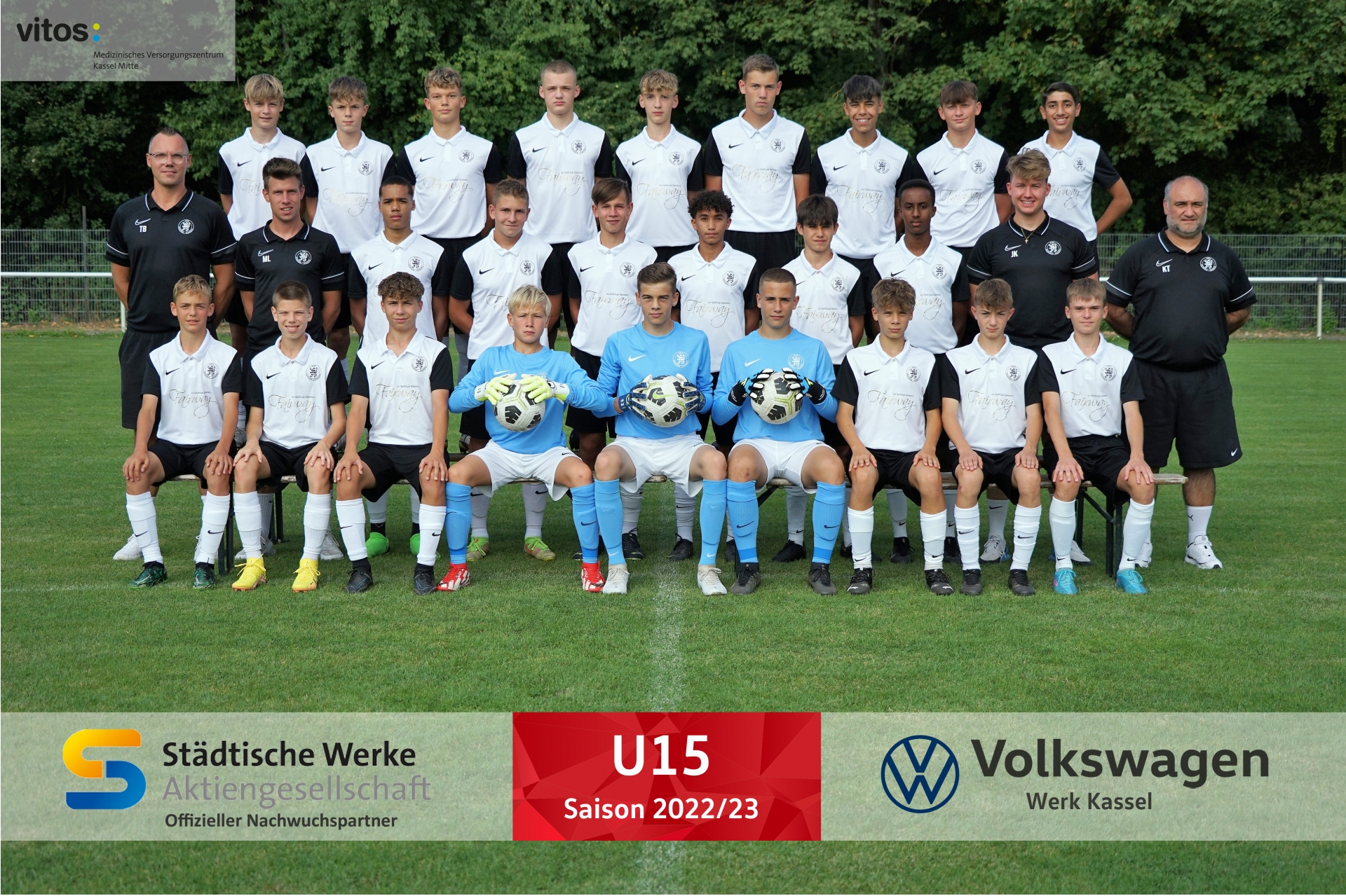 Die C1-Jugend Mannschaft (U15 / Regionalliga SĂŒd 2022/23)