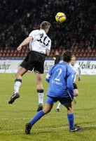 Per Kopfball zum 32. Saisontor: Thorsten Bauer wurde zum zweiten Mal in Folge Liga-Torschützenkönig