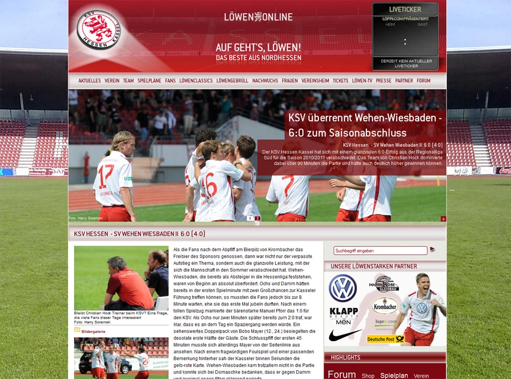 KSV bekommt neue Visitenkarte - Web-Shop öffnet seine Pforten