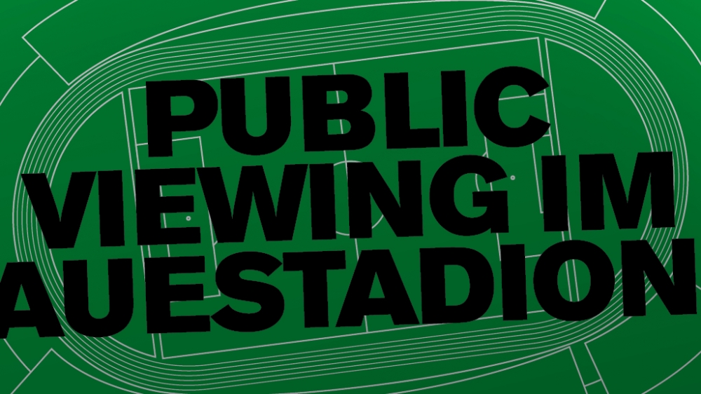 Public-Viewing der EM im Auestadion