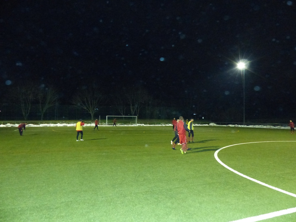 U23 nach der Winterpause wieder im Training