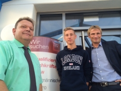 Axel Blackert, Claus Schäfer und Alessandro Kesper bei teamtime Axel Blackert, Claus Schäfer und Alessandro Kesper bei teamtime