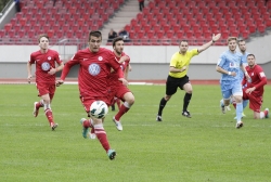 Marco Dawid, Jonas Marz und Gabriel Gallus im Vorw&auml;rtsgang