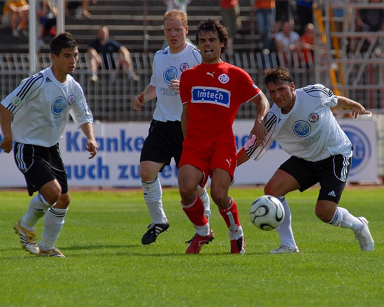 Martin Wagner, Sebastian Bush, Aalens Branco Okic und Athanasios Noutsos (von links)