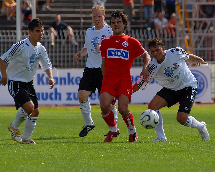 Martin Wagner, Sebastian Bush, Aalens Branco Okic und Athanasios Noutsos (von links)