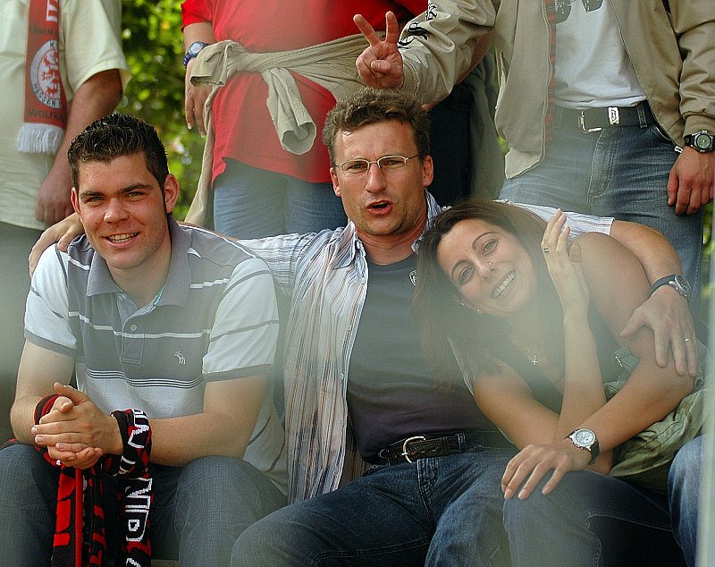 Mitgereiste KSV-Fans in Stuttgart (Foto: Baur)