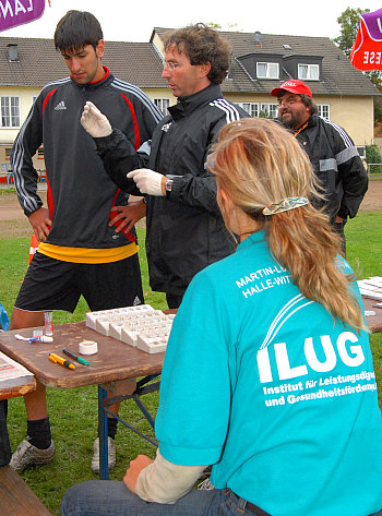 Leistungstest mit Prof. Hottenrott (Foto: Sippel)