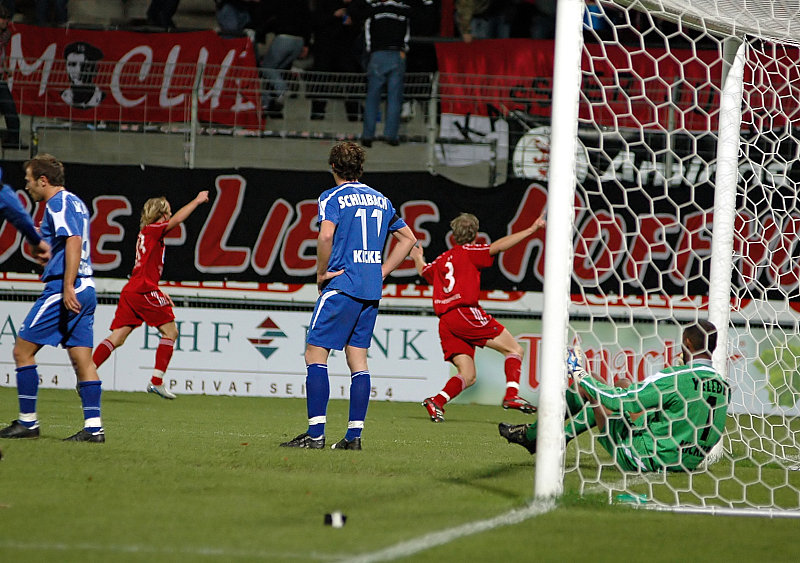 13. Minute: nach dem 0:1 durch Christoph Keim