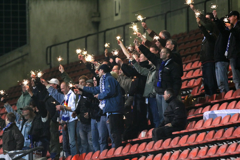 durften heute den Sieg Feiern: 1860-Fans nach dem 3:0