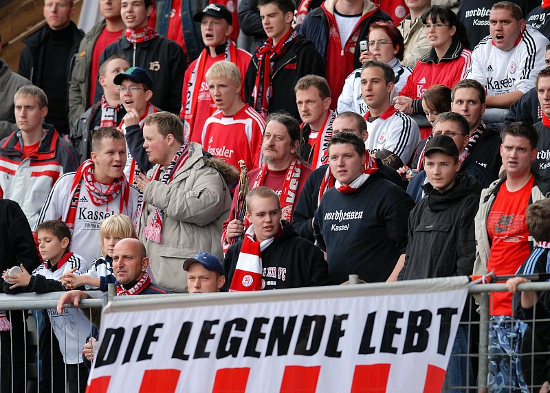 KSV Fanblock auf der neuen Ost-Tribüne