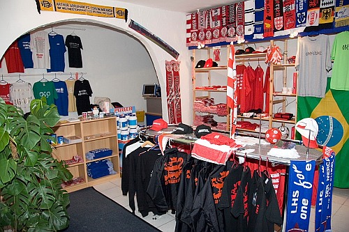 Sportiment des Löwenfanshops