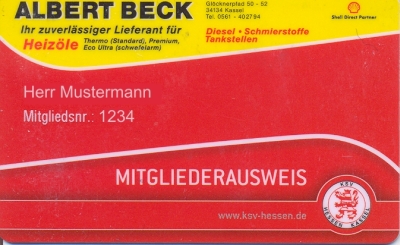 Mitgliedsausweis KSV Hessen