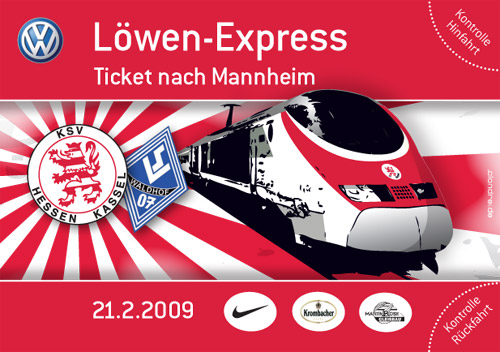 Tickets Löwen Express III Mannheim 21.2.09 Tickets Löwen Express III Mannheim 21.2.09