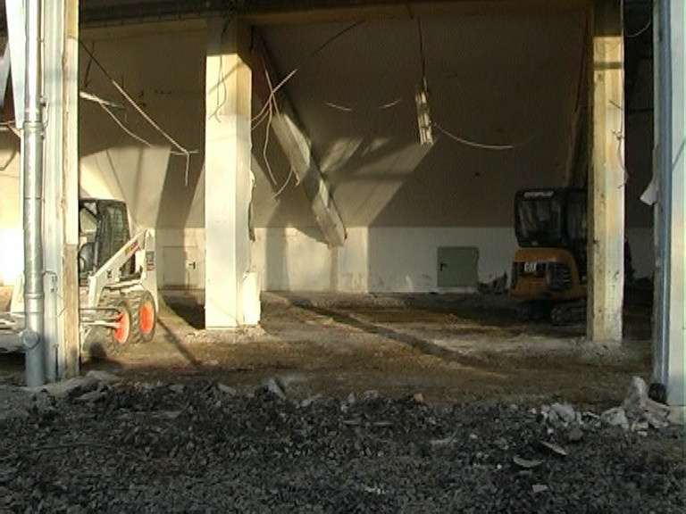 Baustelle Kabinentrakt Auestadion Baustelle Kabinentrakt Auestadion
