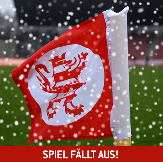 Spielausfall, Spiel fällt aus, Spielabsage, Schneefall, Absage wegen Schnee