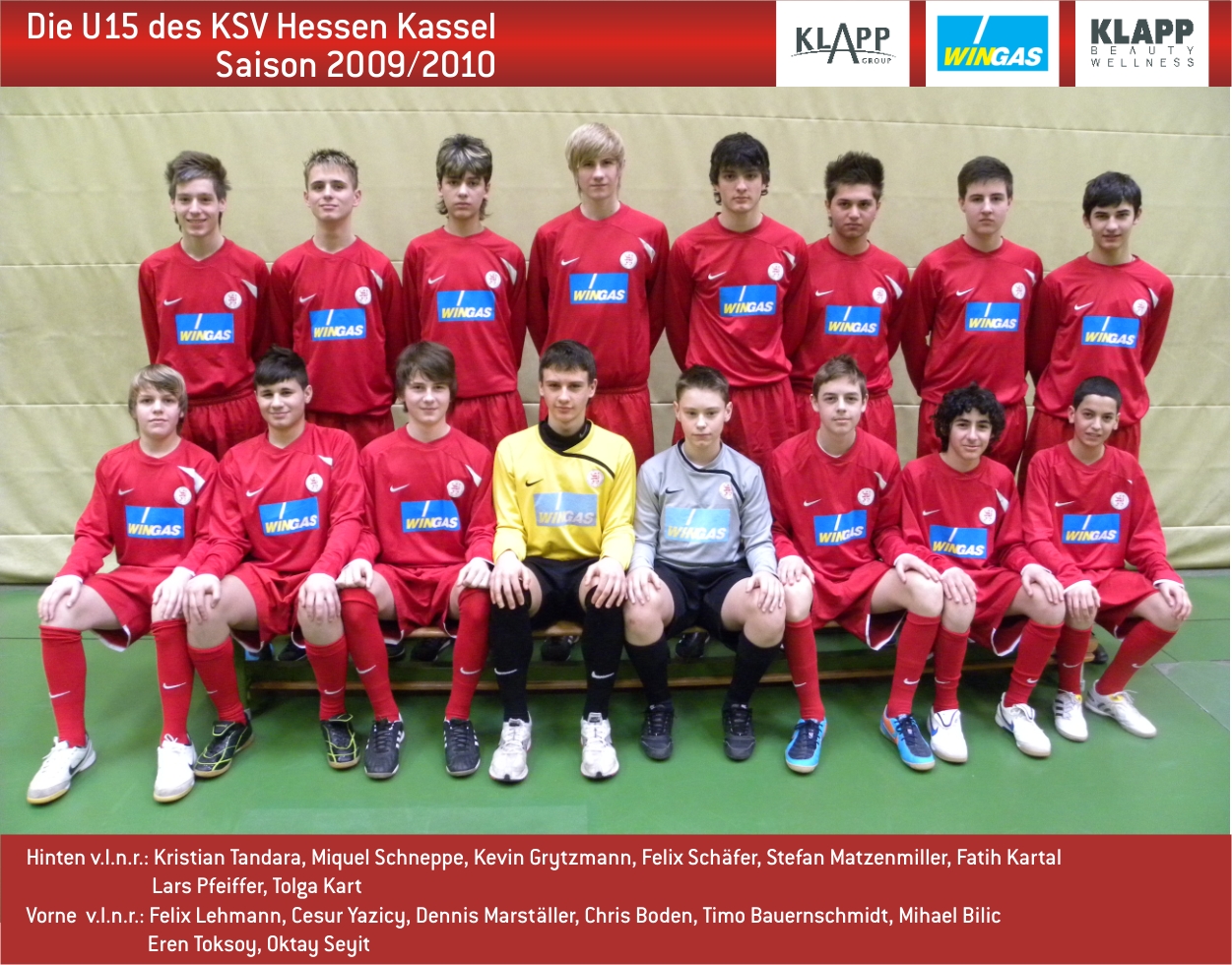 U15 Mannschaftsbild 2009/2010
