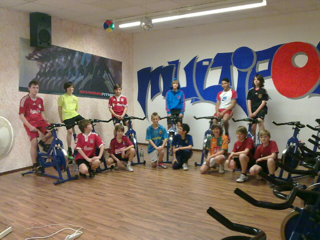 U13 beim Spinning U13 beim Spinning