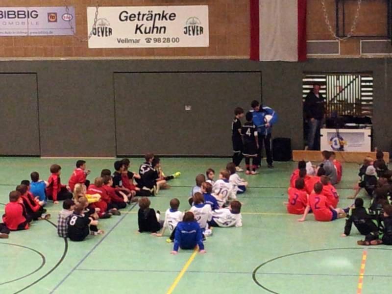 Die Siegerehrung beim Hallenturnier in Vellmar Die Siegerehrung beim Hallenturnier in Vellmar