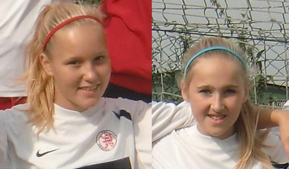 Torschützinnen gegen Pohlheim: Kim Schade (links) und Sophie Schmidt