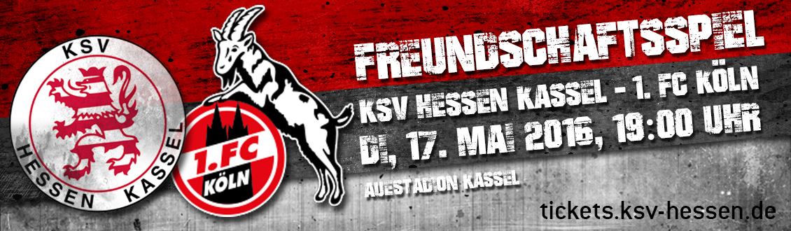 Freundschaftsspiel KSV Hessen - 1. FC Köln