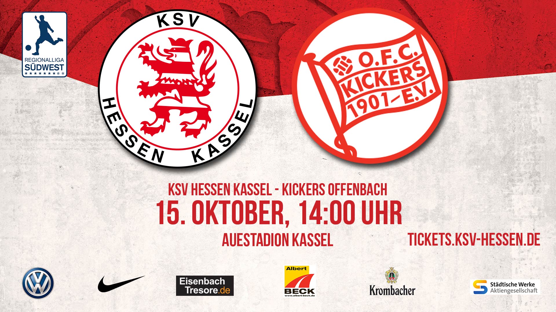 Spieltagsplakat KSV Hessen - Offenbach