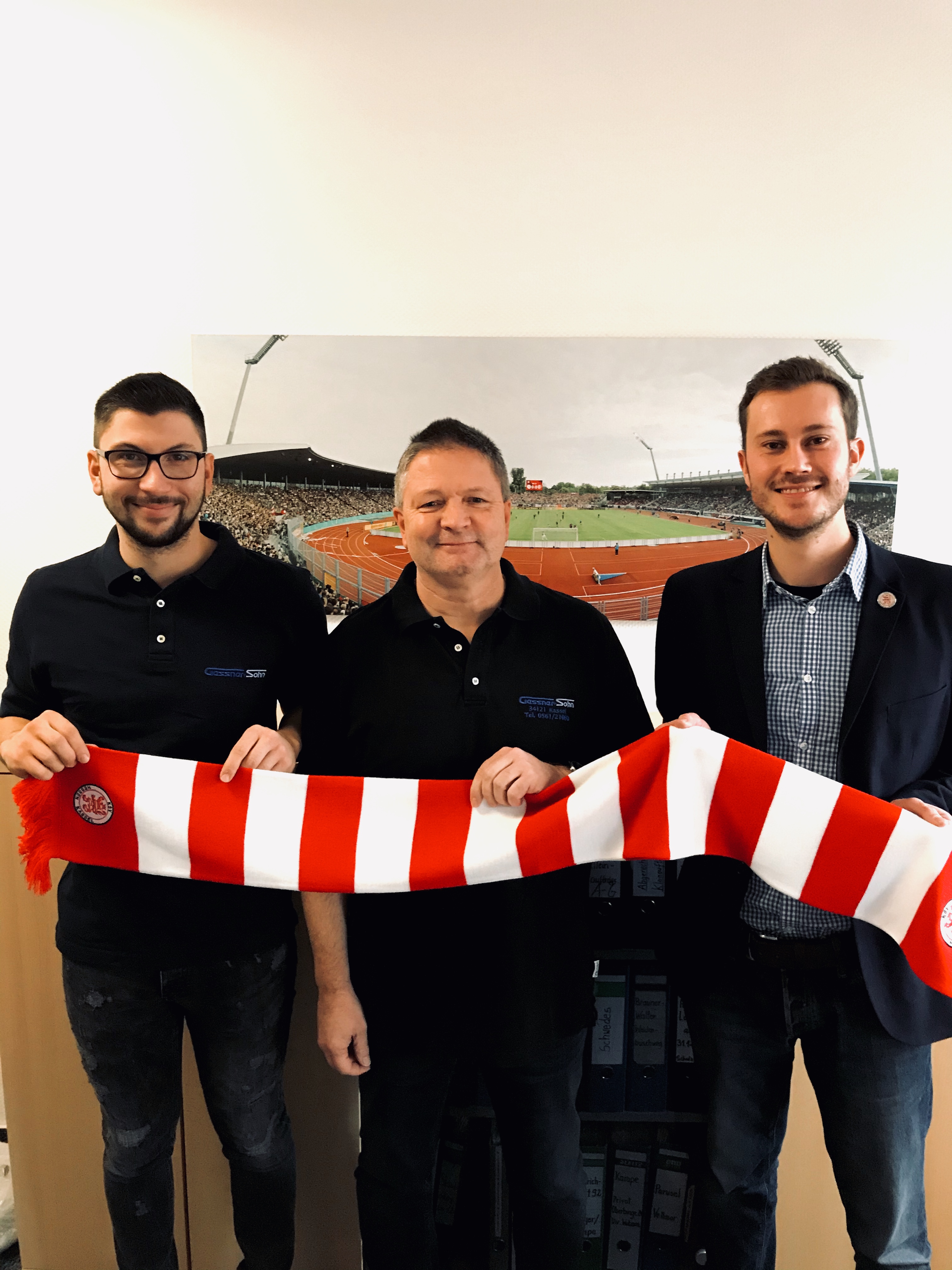 Marius Gessner, Hans-Martin Gessner und Dennis Frank-Böckmann