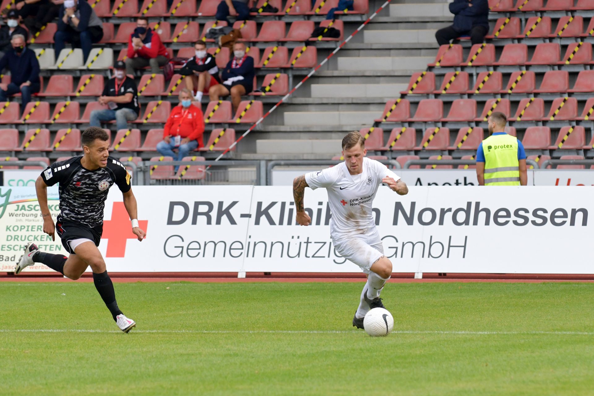 Regionalliga Südwest 2020/21, KSV Hessen Kassel, Rot-Weiss-Koblenz, Endstand 1:1, Brandner