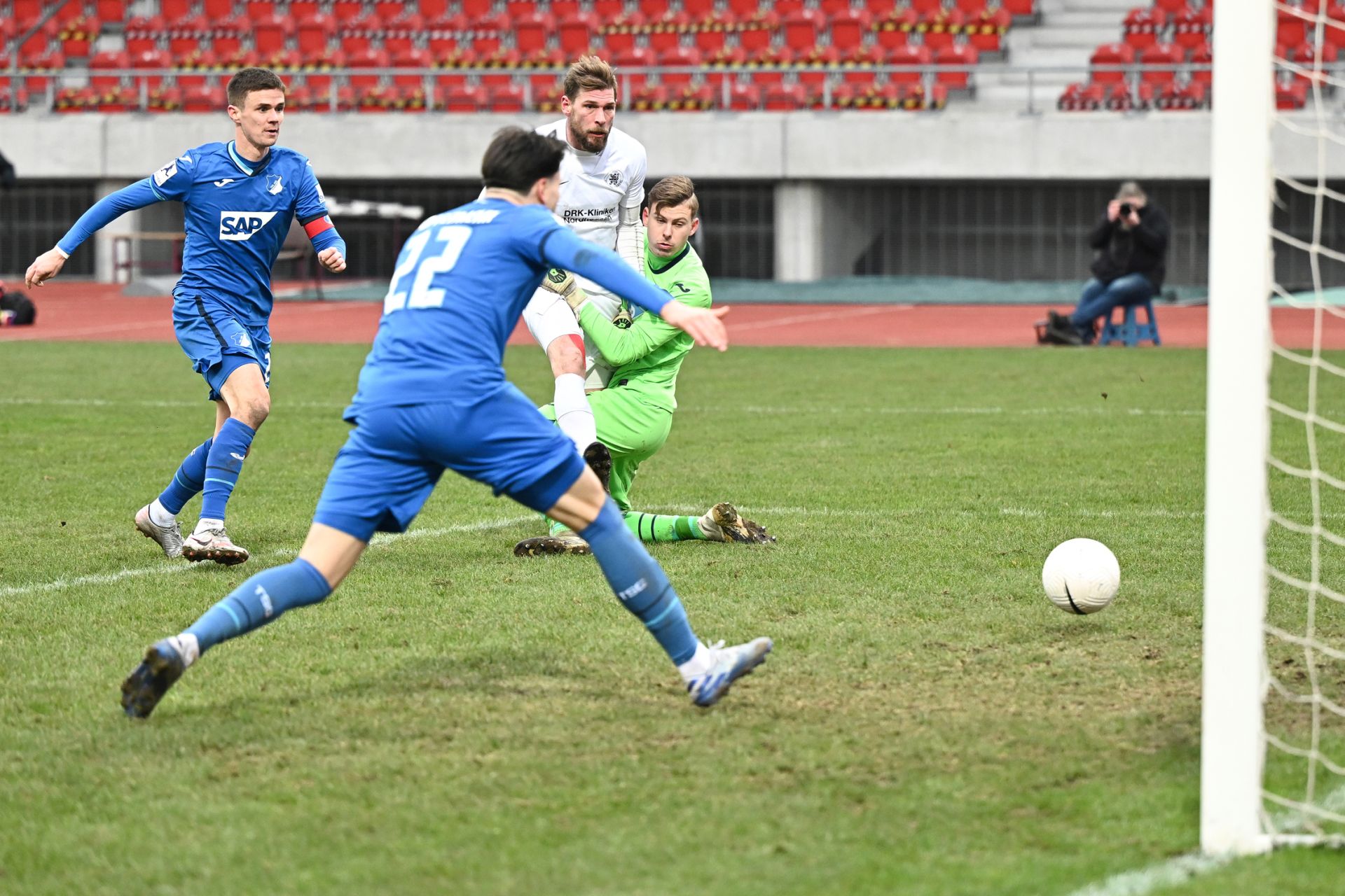 Regionalliga Südwest 2020/21, KSV Hessen Kassel, TSG Hoffenheim II, Endstand 2:2, Tor zum 2:2