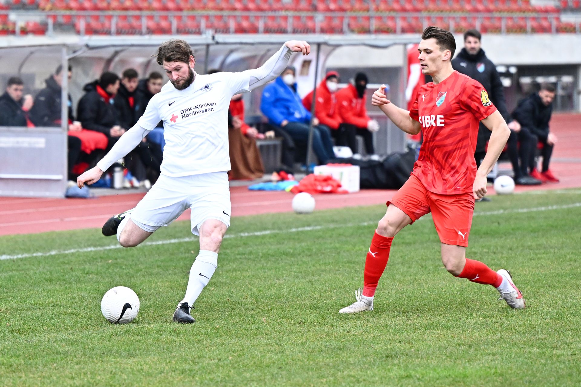 Regionalliga SĂŒdwest 2020/21, KSVHessen Kassel, TSV Steinbach Haiger, Endstand 2:1 Regionalliga SĂŒdwest 2020/21, KSVHessen Kassel, TSV Steinbach Haiger, Endstand 2:1
