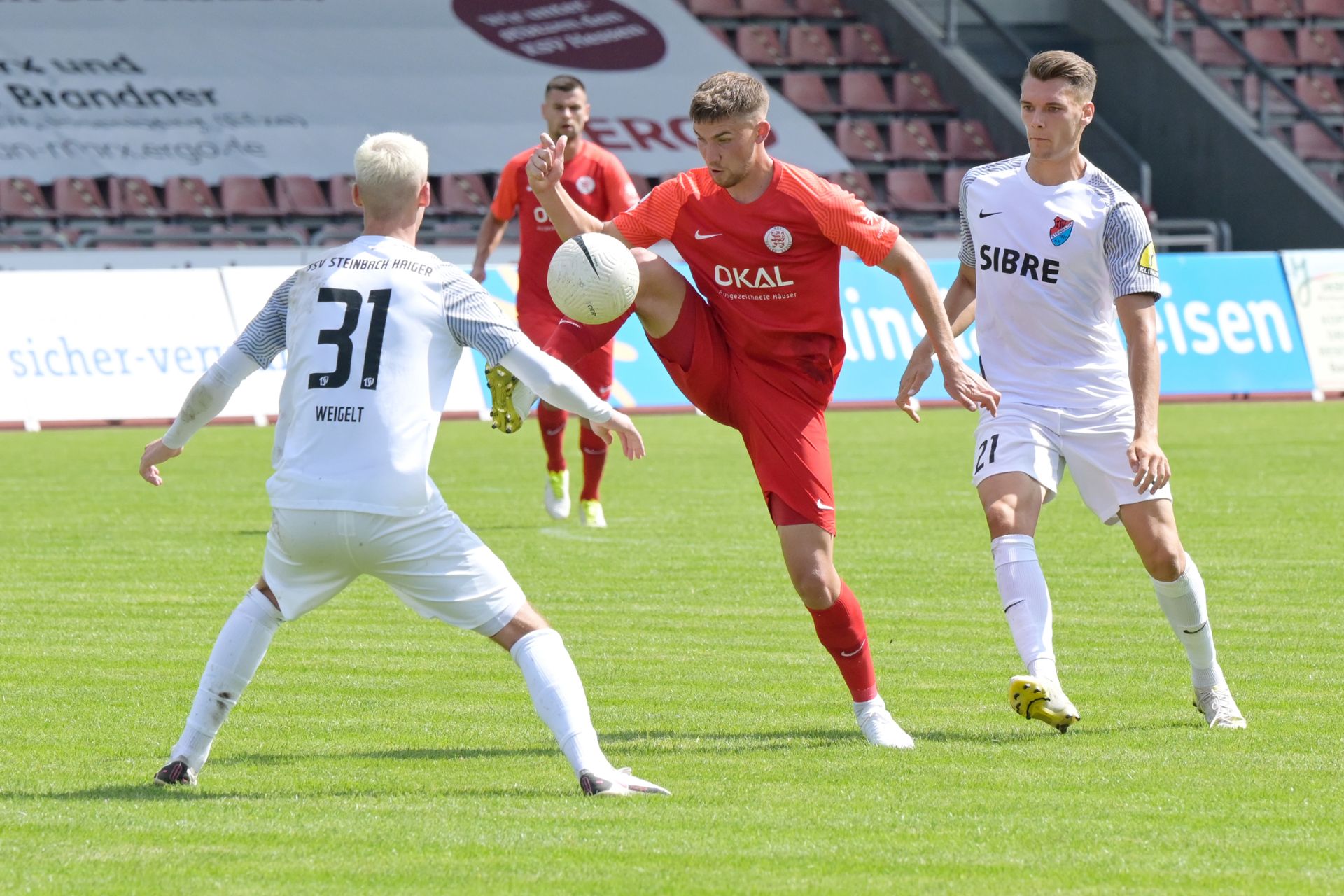 KSV Hessen Kassel, TSV Steinbach Haiger, Regionalliga SĂŒdwest, saison 2021/22, Endstand 1:1 KSV Hessen Kassel, TSV Steinbach Haiger, Regionalliga SĂŒdwest, saison 2021/22, Endstand 1:1