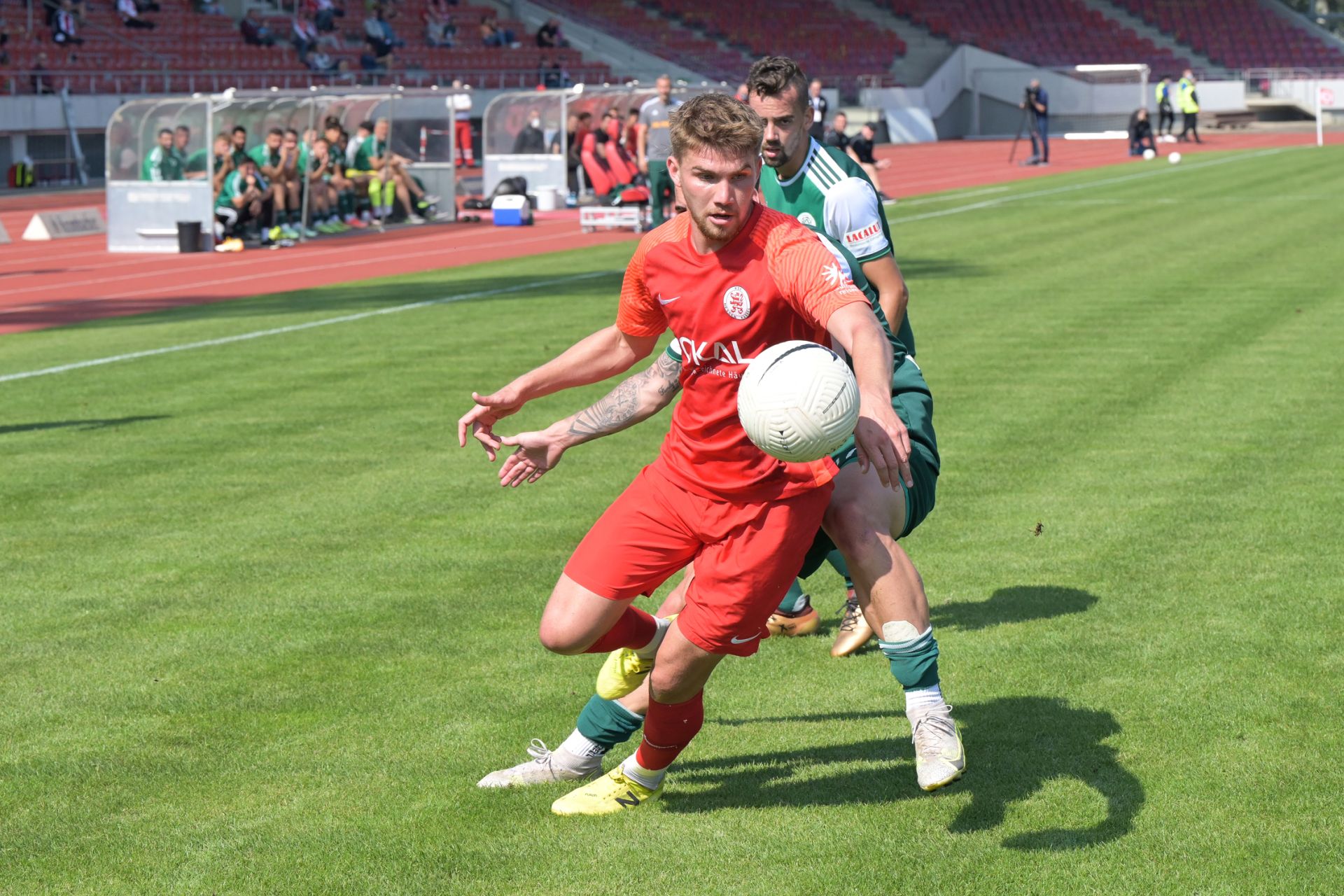 Regionalliga SĂŒdwest, Saison 2021/22, KSV Hessen Kassel, FC 08 Homburg, Endstand 3:0 Regionalliga SĂŒdwest, Saison 2021/22, KSV Hessen Kassel, FC 08 Homburg, Endstand 3:0