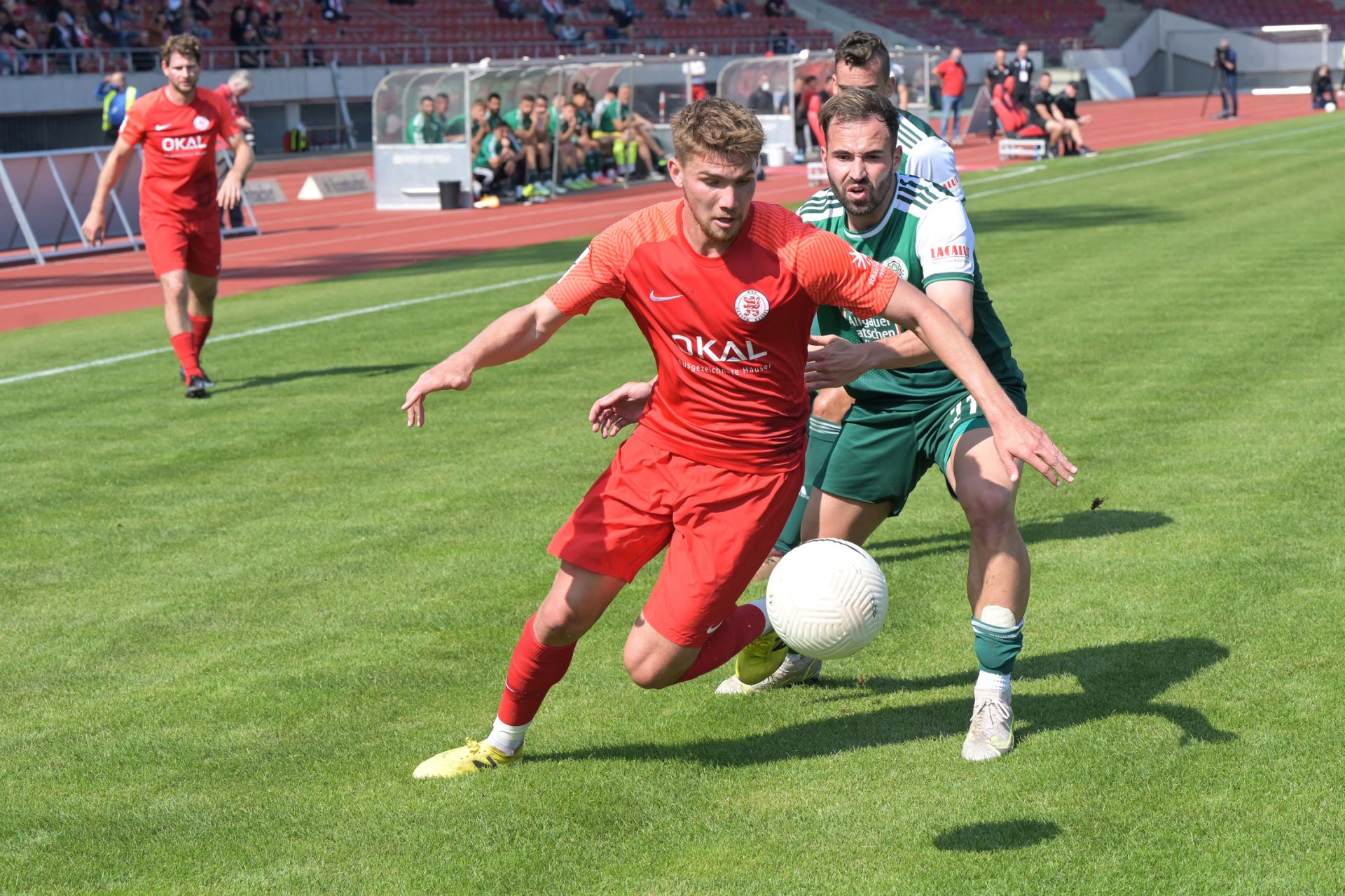 Regionalliga S�dwest, Saison 2021/22, KSV Hessen Kassel, FC 08 Homburg, Endstand 3:0, Jascha Döringer, Ingmar Merle Regionalliga S�dwest, Saison 2021/22, KSV Hessen Kassel, FC 08 Homburg, Endstand 3:0, Jascha Döringer, Ingmar Merle
