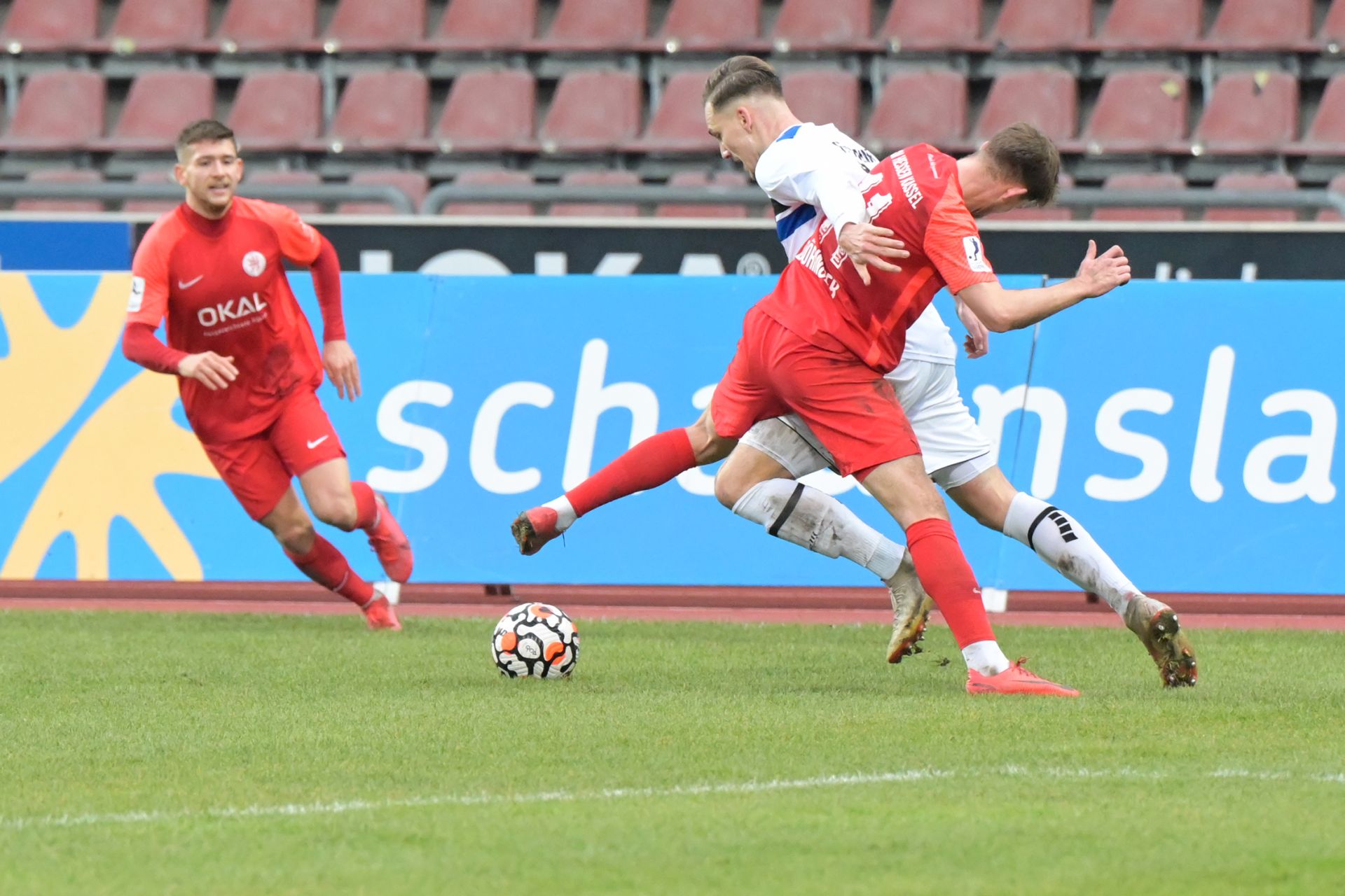 Regionalliga Sï¿½dwest, Saison 2021/22, KSV Hessen Kassel, FSV Frankfurt, Endstand 0:0, Durna