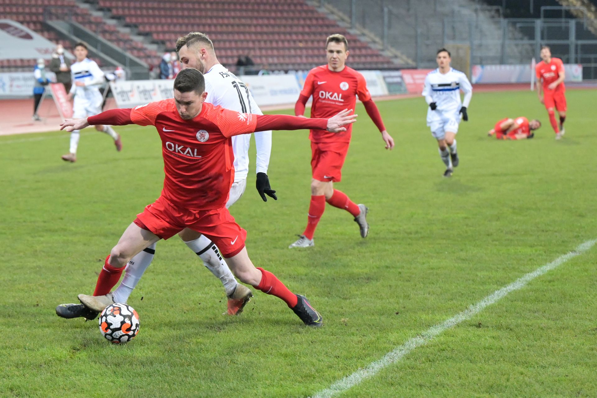 Regionalliga S�dwest, Saison 2021/22, KSV Hessen Kassel, FSV Frankfurt, Endstand 0:0, Iksal, Feigenspan Regionalliga S�dwest, Saison 2021/22, KSV Hessen Kassel, FSV Frankfurt, Endstand 0:0, Iksal, Feigenspan
