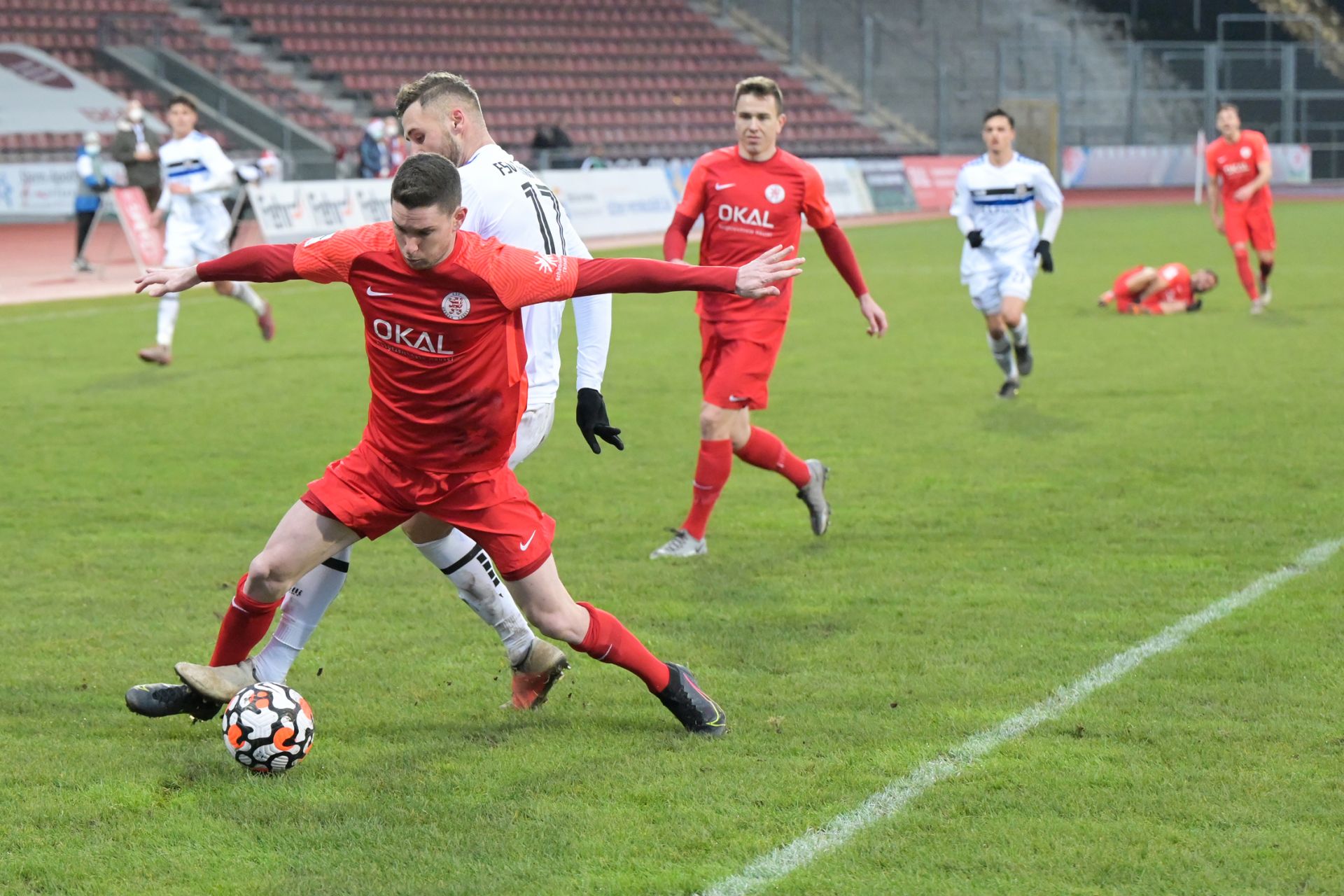 Regionalliga Sï¿½dwest, Saison 2021/22, KSV Hessen Kassel, FSV Frankfurt, Endstand 0:0, Iksal, Feigenspan