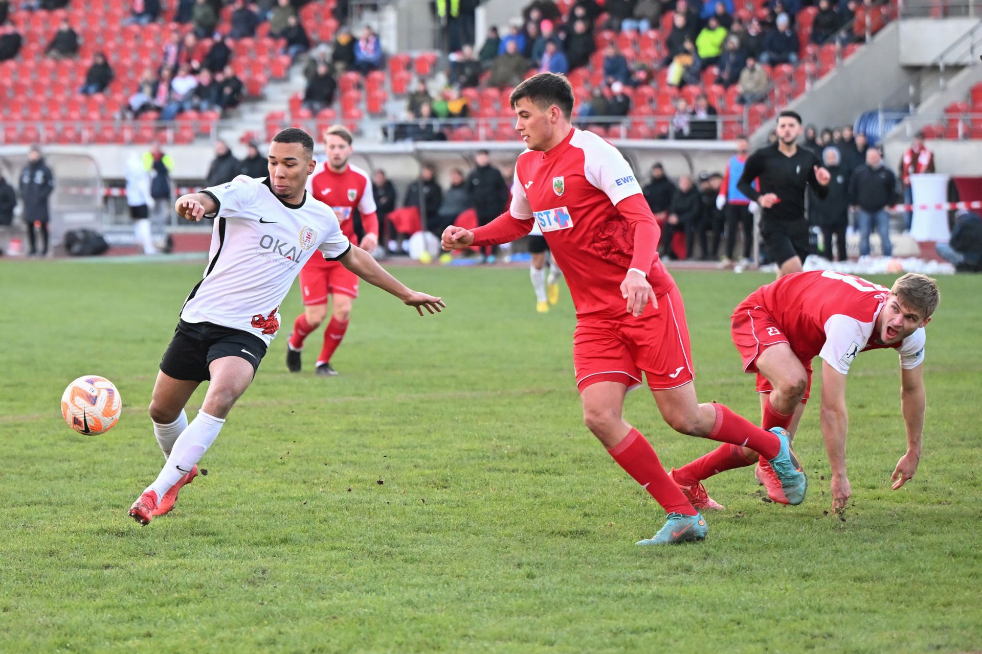 Saison 2022/23, Spieltag 2, KSV Hessen Kassel, Wormatia Worms, Endstand 1:1: Oliver Issa Schmitt