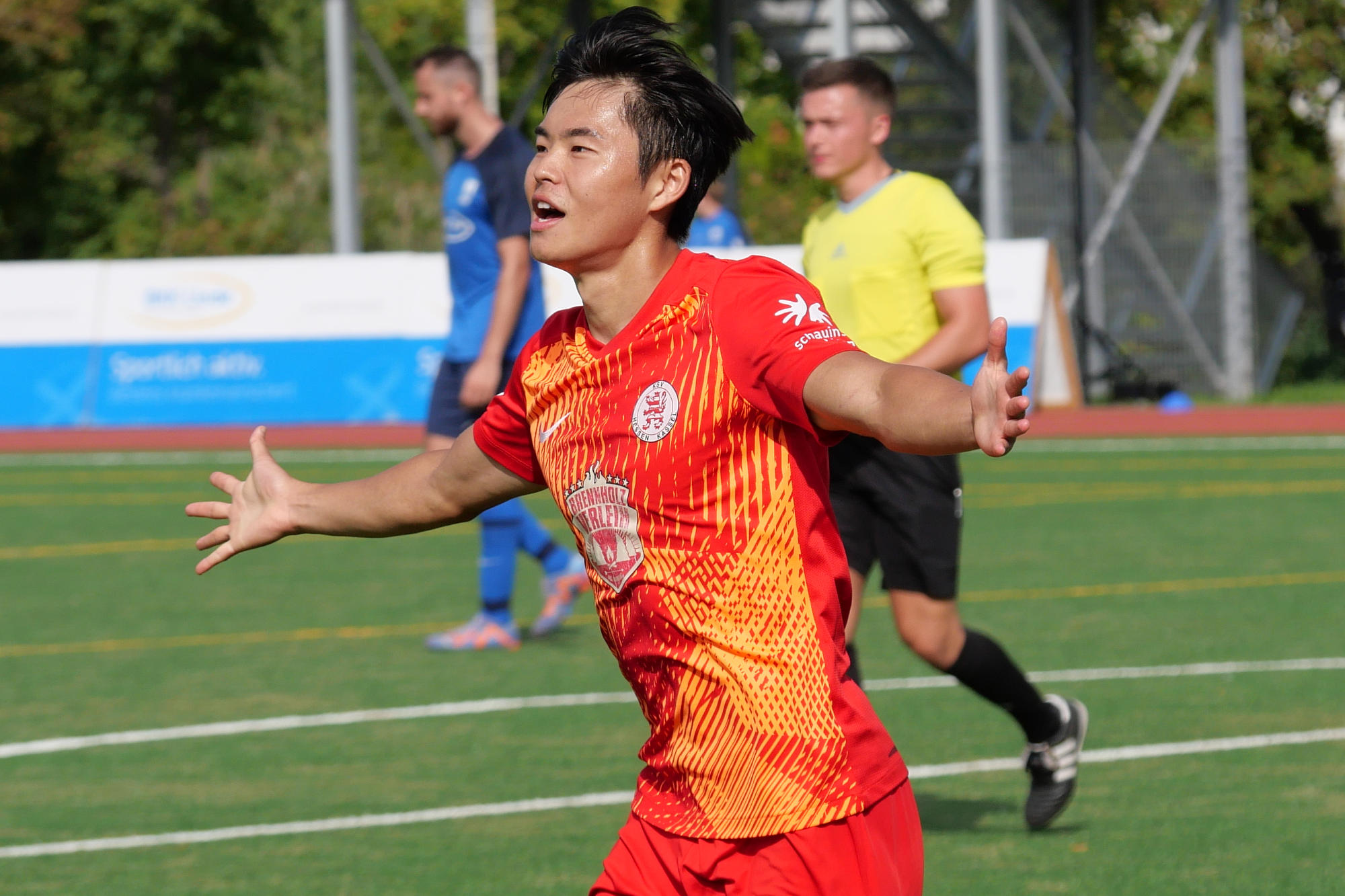 TSV Schott Mainz - KSV Hessen Kassel, Torjubel, Kang TSV Schott Mainz - KSV Hessen Kassel, Torjubel, Kang