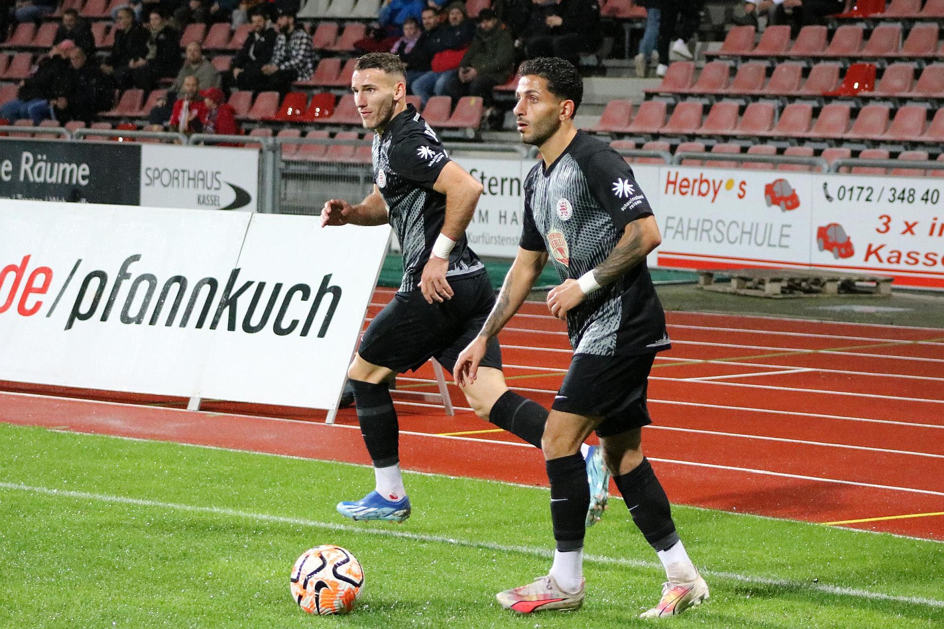 KSV Hessen Kassel - Kickers Offenbach, Nael Najjar und Faton Dzemailji KSV Hessen Kassel - Kickers Offenbach, Nael Najjar und Faton Dzemailji