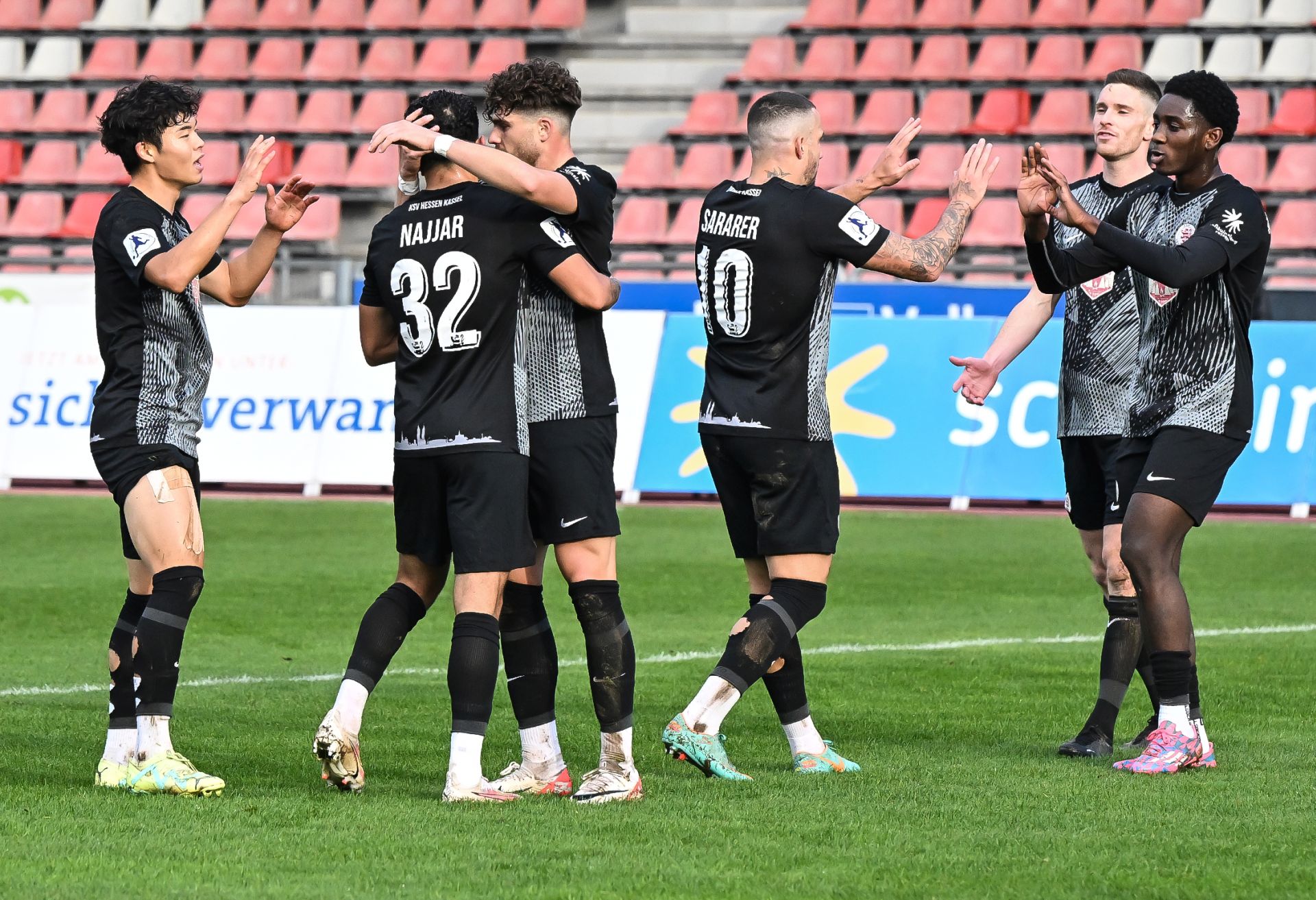 Saison 2023/24 , KSV Hessen Kassel, TSG Balingen, Endstand 3:2 Saison 2023/24 , KSV Hessen Kassel, TSG Balingen, Endstand 3:2