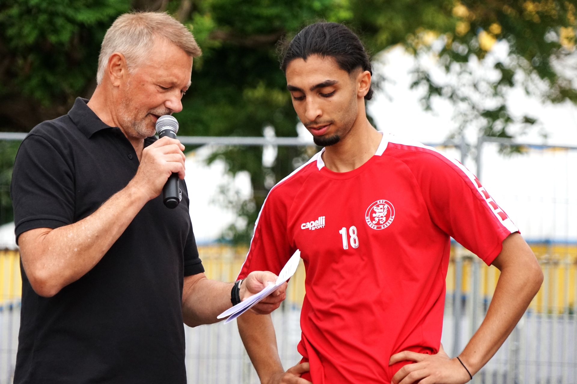 Mannschaftsvorstellung auf der Hessenkampfbahn: Rami Zoaoui