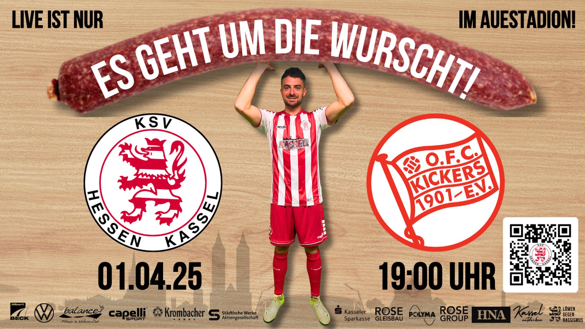 KSV Hessen Kassel - Offenbacher Kichers: Es geht um die Wurscht