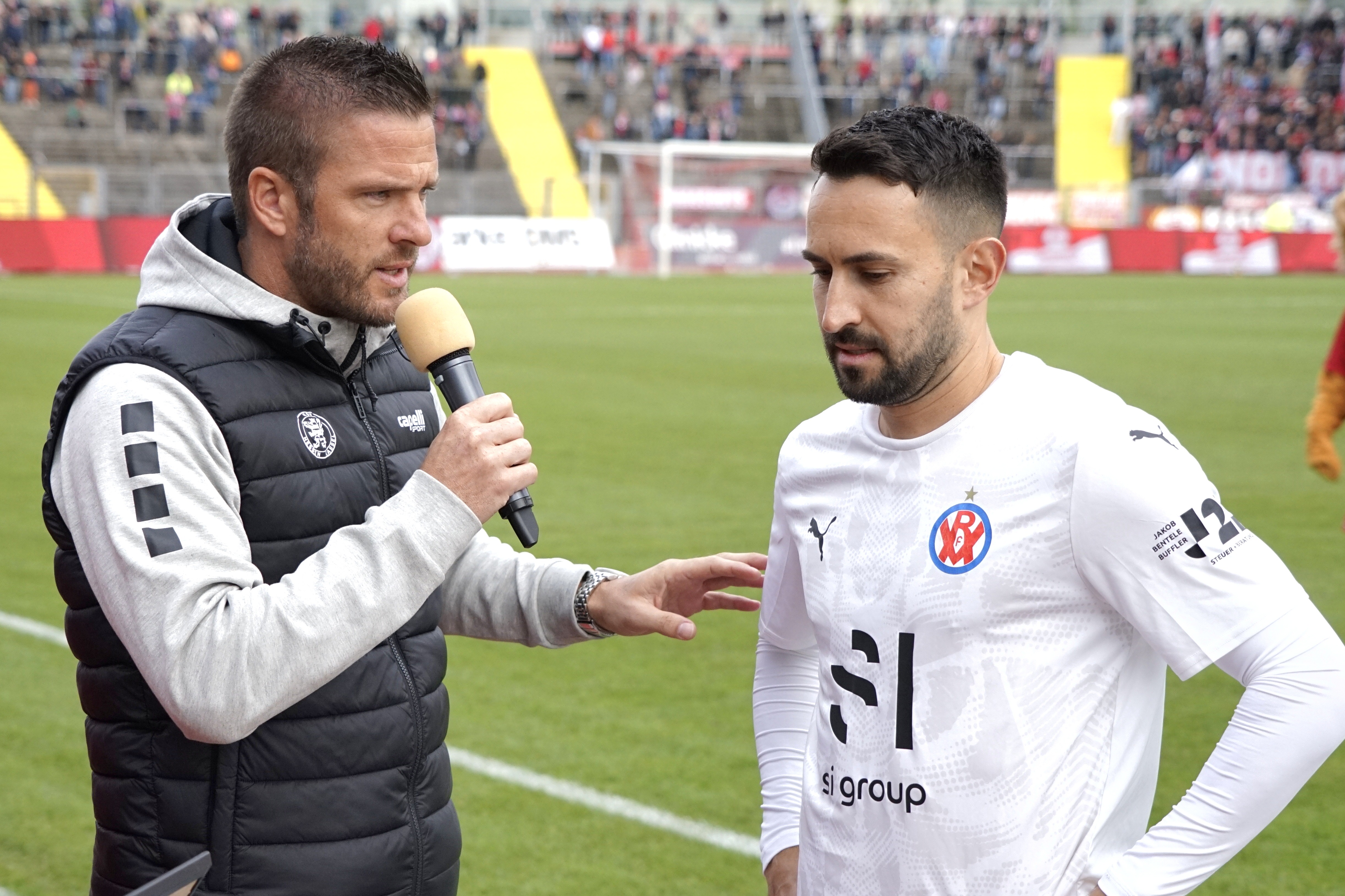 KSV Hessen Kassel - VfR Mannheim, Ehrung, Rupp, Damm