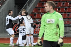 Markus Unger, Kevin Wölk, Dennis Tornieporth und Thomas Brechler