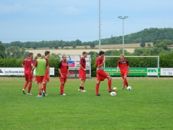 Der KSV beim Warmmachen