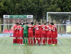 U15 Einschwören der Mannschaft vor dem Spiel!